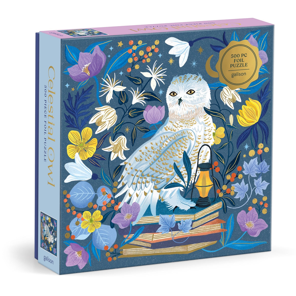 Galison Celestial Owl Foil Puzzle - 500 Piece