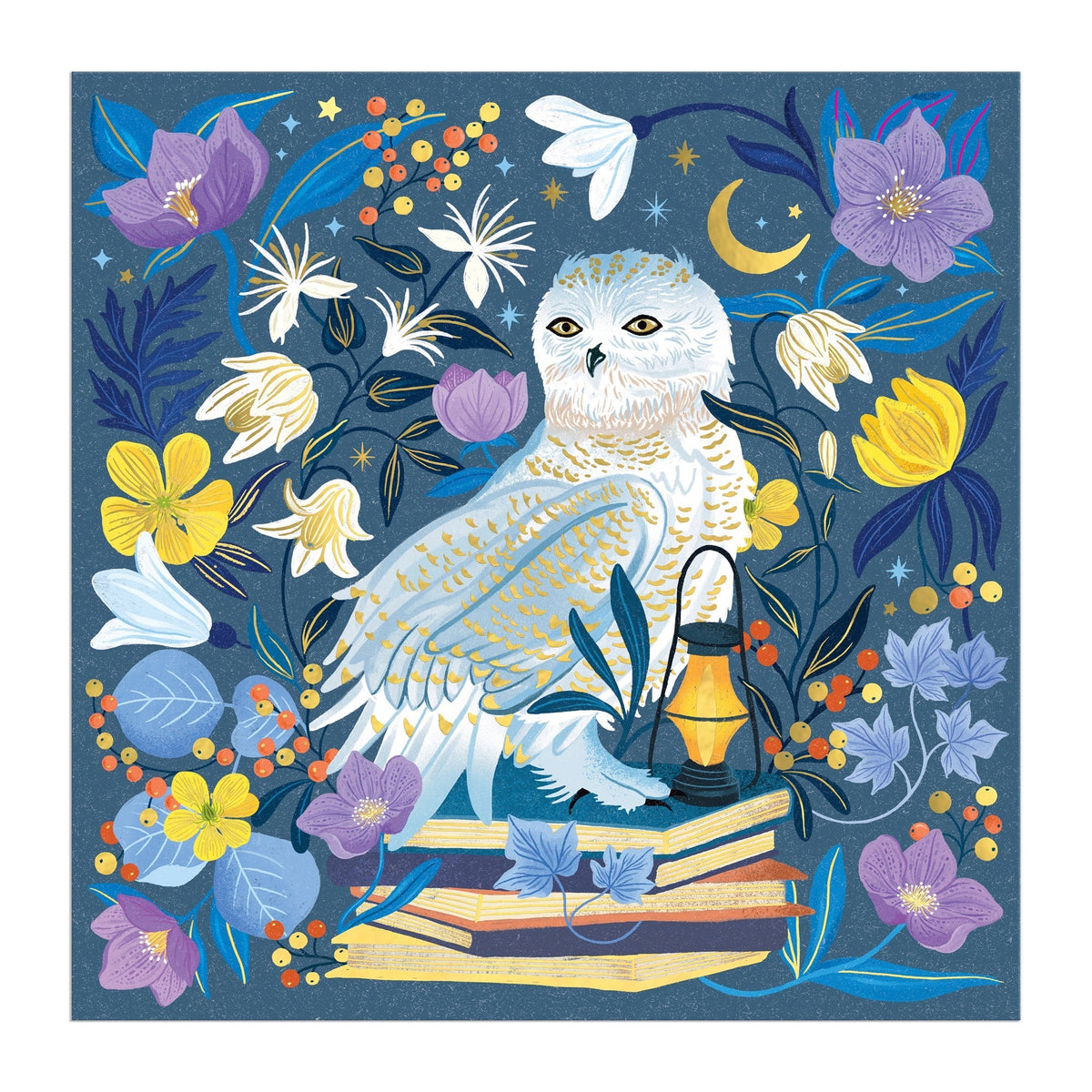 Galison Celestial Owl Foil Puzzle - 500 Piece