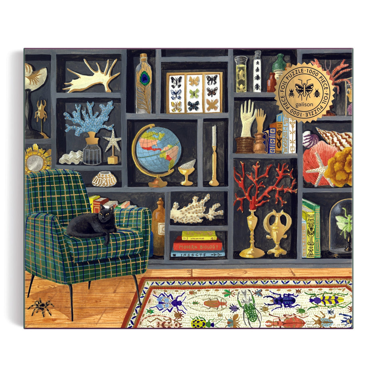 Galison Eclectic Treasures Foil Puzzle - 1000 Piece