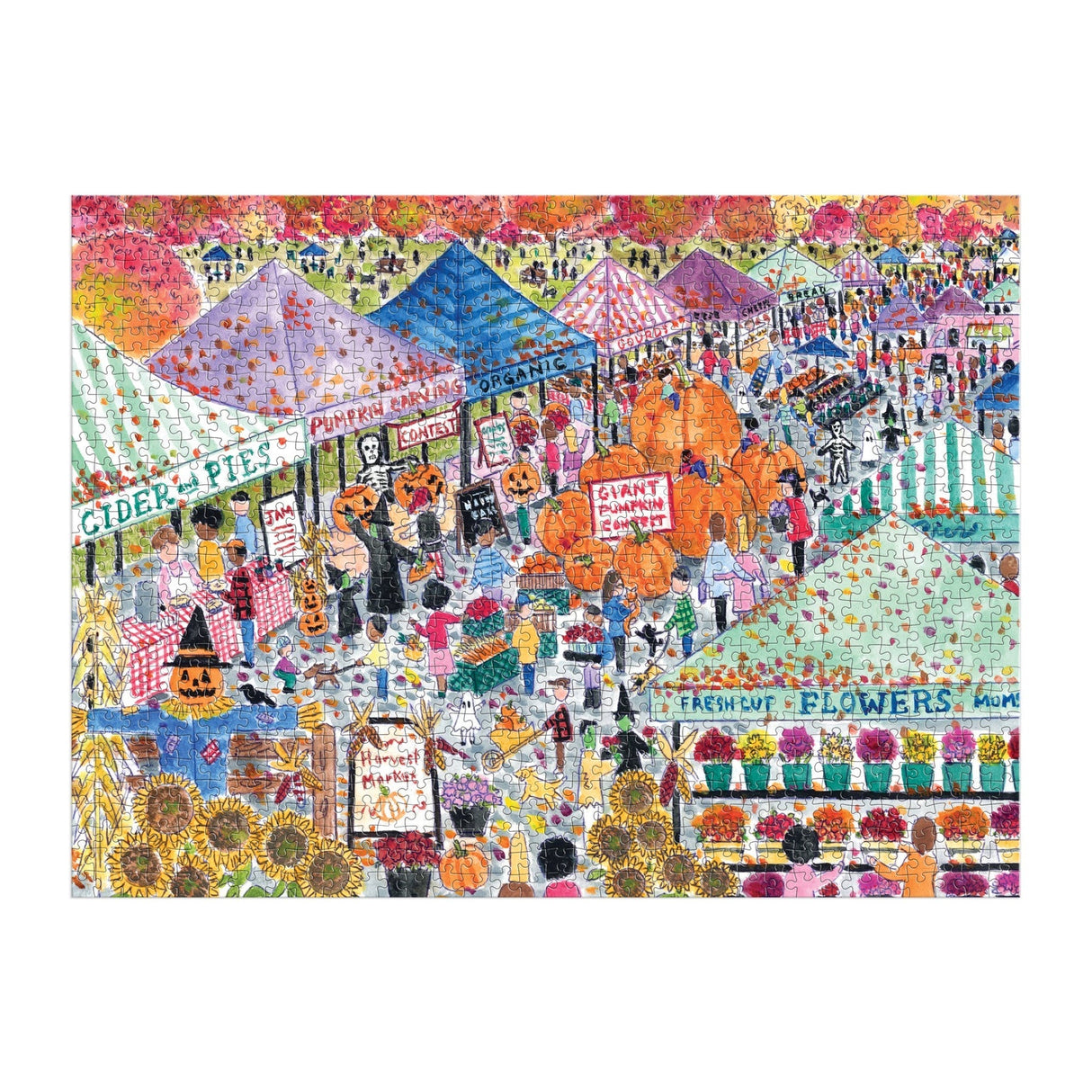 Galison Michael Storrings Harvest Market Puzzle - 1000 Piece