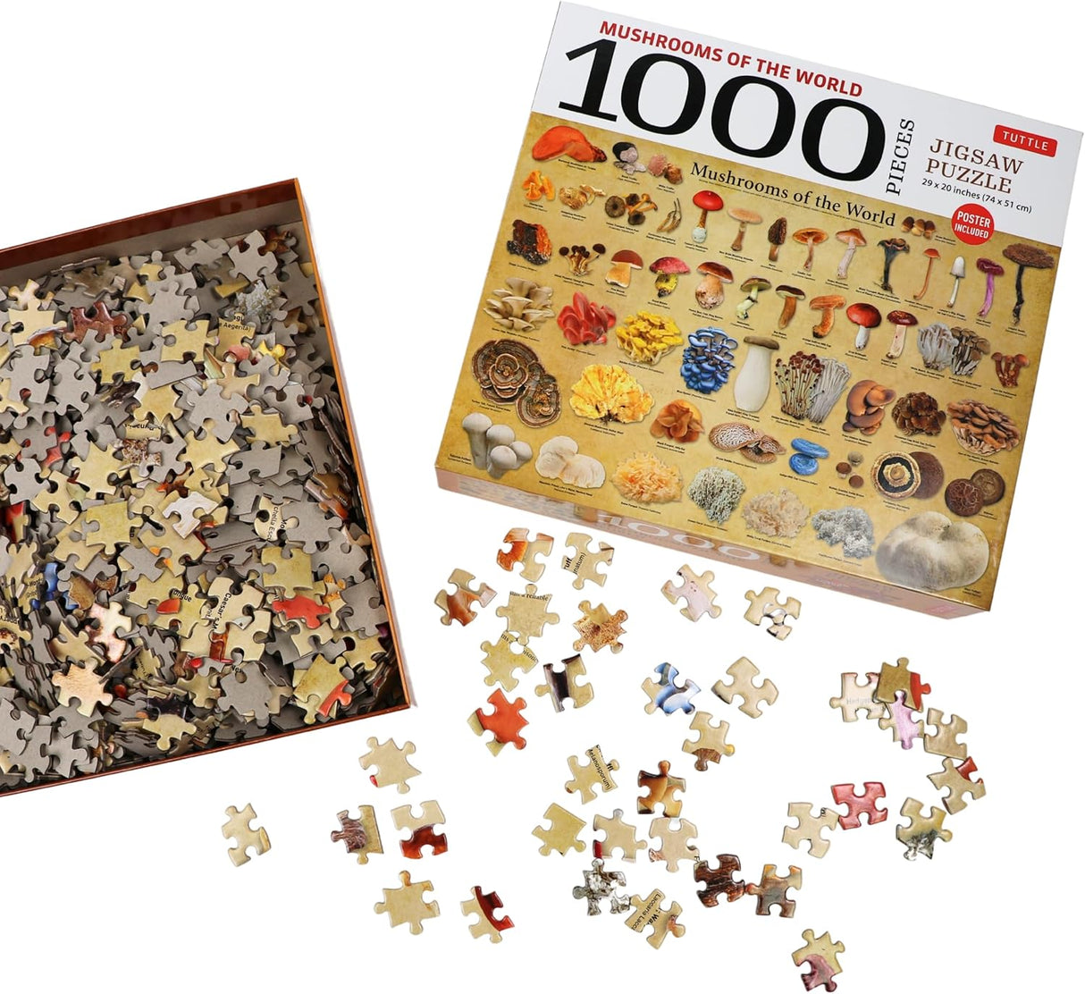 Mushrooms of the World - 1000 Piece Jigsaw Puzzle