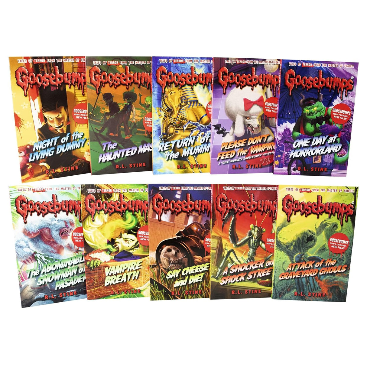 GOOSEBUMPS 10 BOOKS