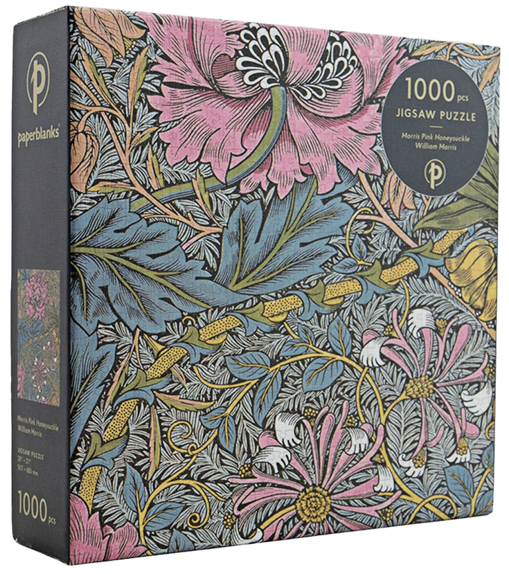 Morris Pink Honeysuckle (William Morris) 1000 Piece Jigsaw Puzzle