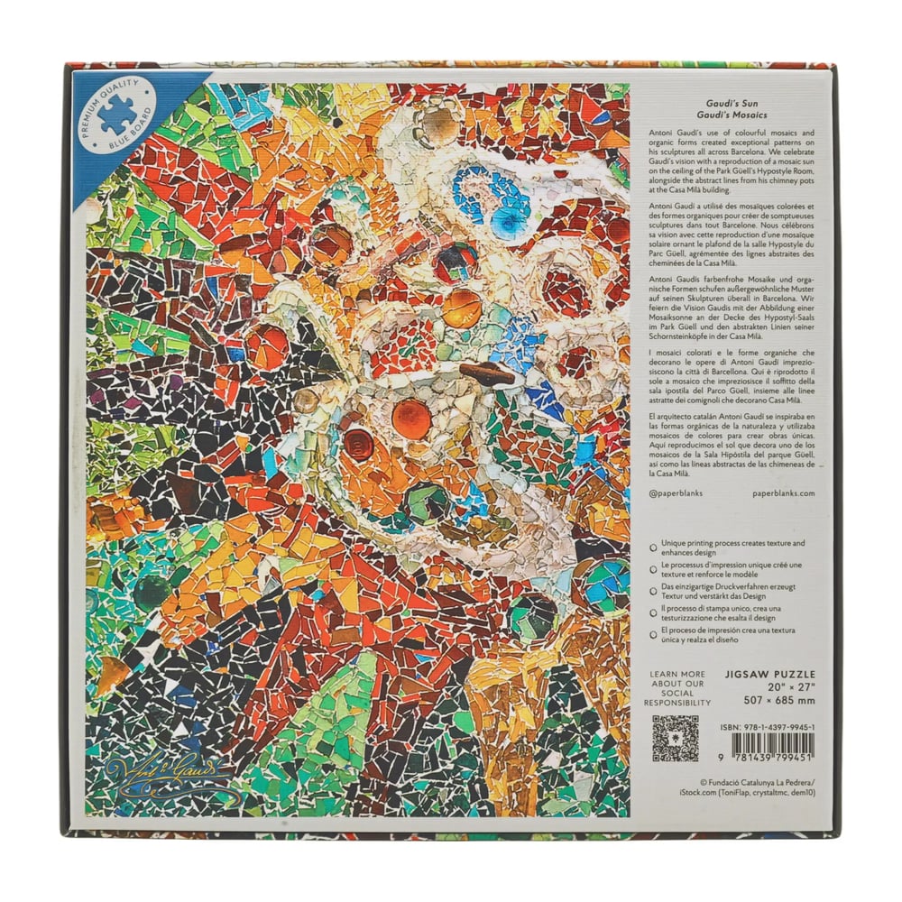 Gaudi’s Sun (Gaudi’s Mosaics) 1000 Piece Jigsaw Puzzle