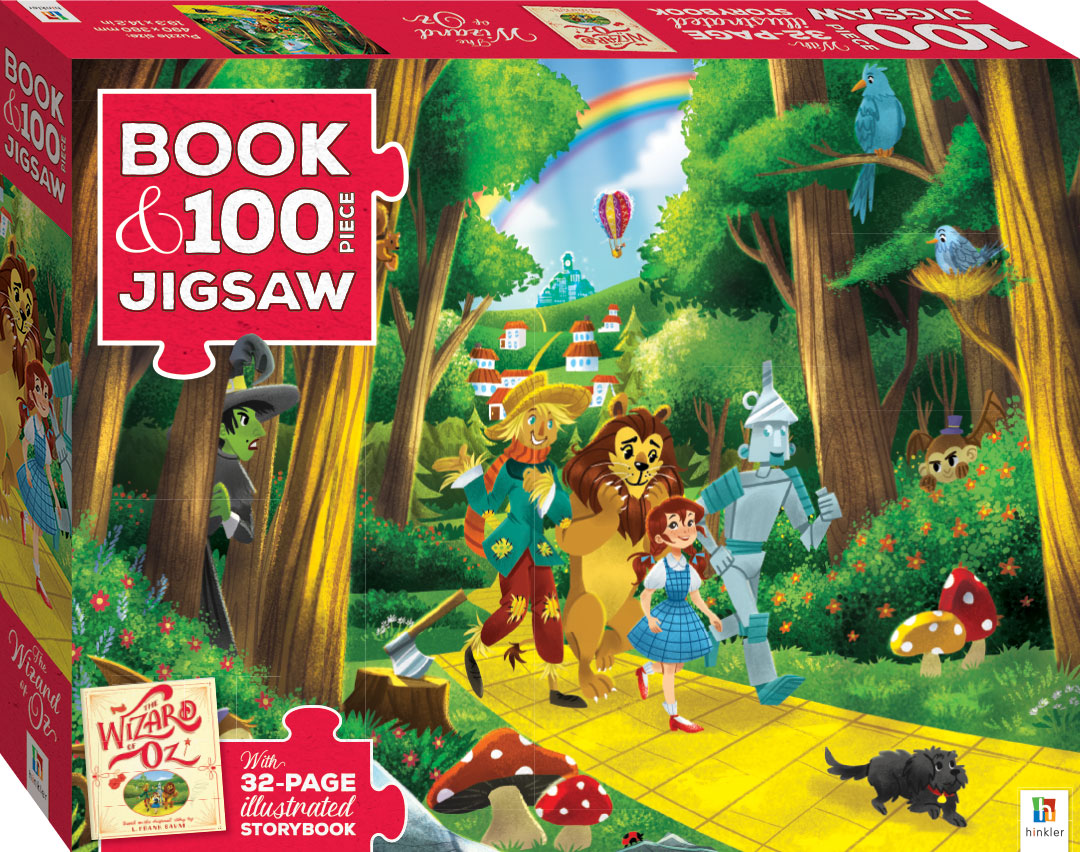 Wizard of Oz 100pc Puzzle with Picture Book