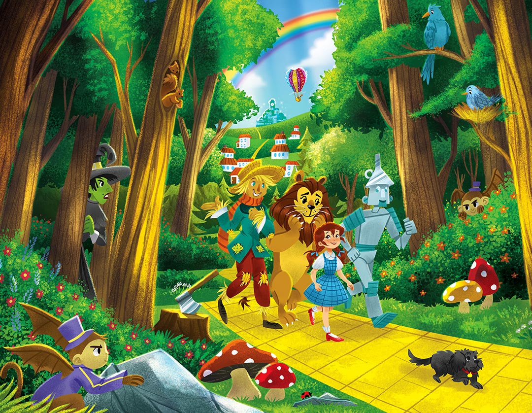 Wizard of Oz 100pc Puzzle with Picture Book