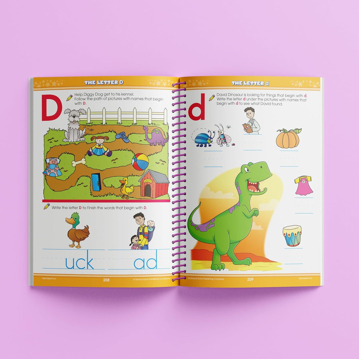 School Zone Big Spiro Workbook Alphabet