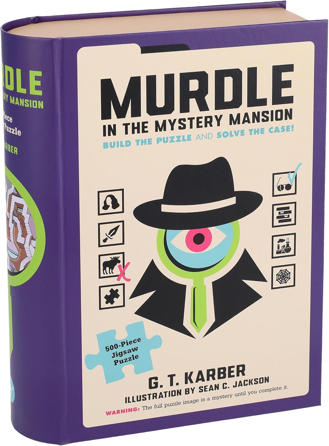 Murdle in the Mystery Mansion 500-Piece Jigsaw Puzzle