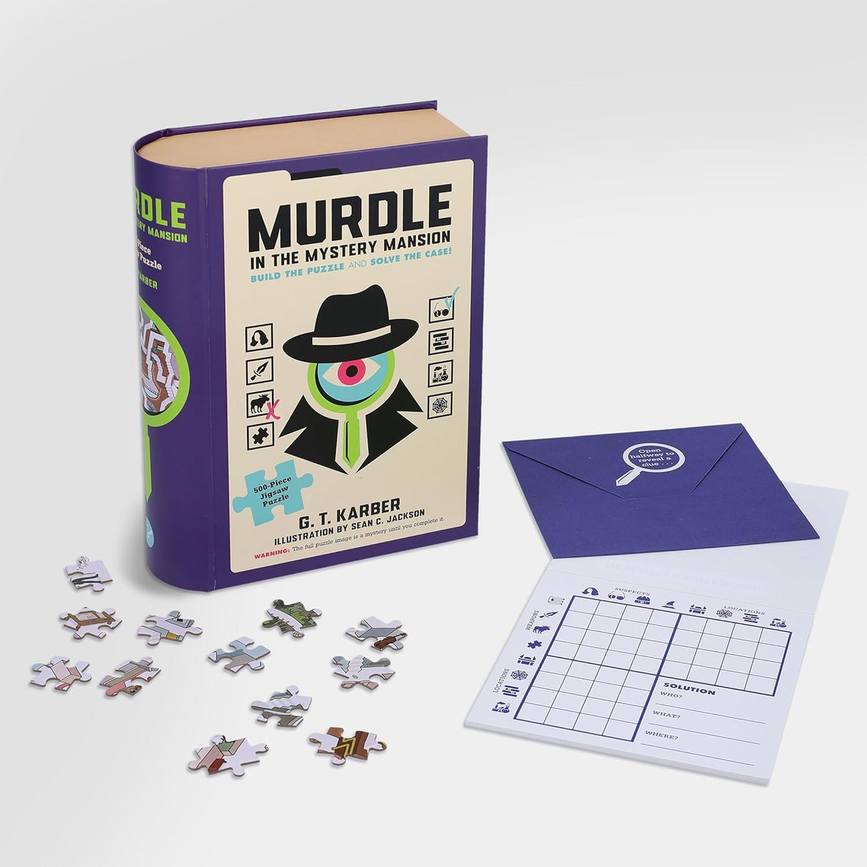 Murdle in the Mystery Mansion 500-Piece Jigsaw Puzzle
