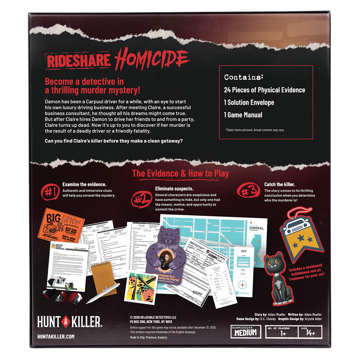 Hunt A Killer: Rideshare Homicide Murder Mystery Game