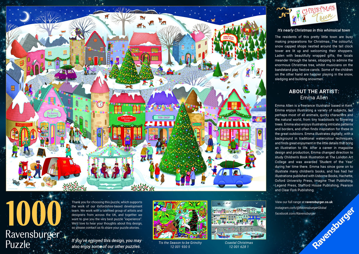 Ravensburger: Christmas Town Puzzle - 1000 Piece