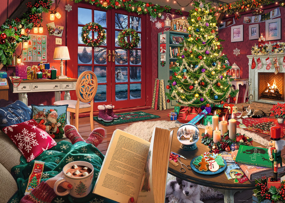 Ravensburger: My Haven No 14 Christmas Cabin Puzzle - 1000 Piece