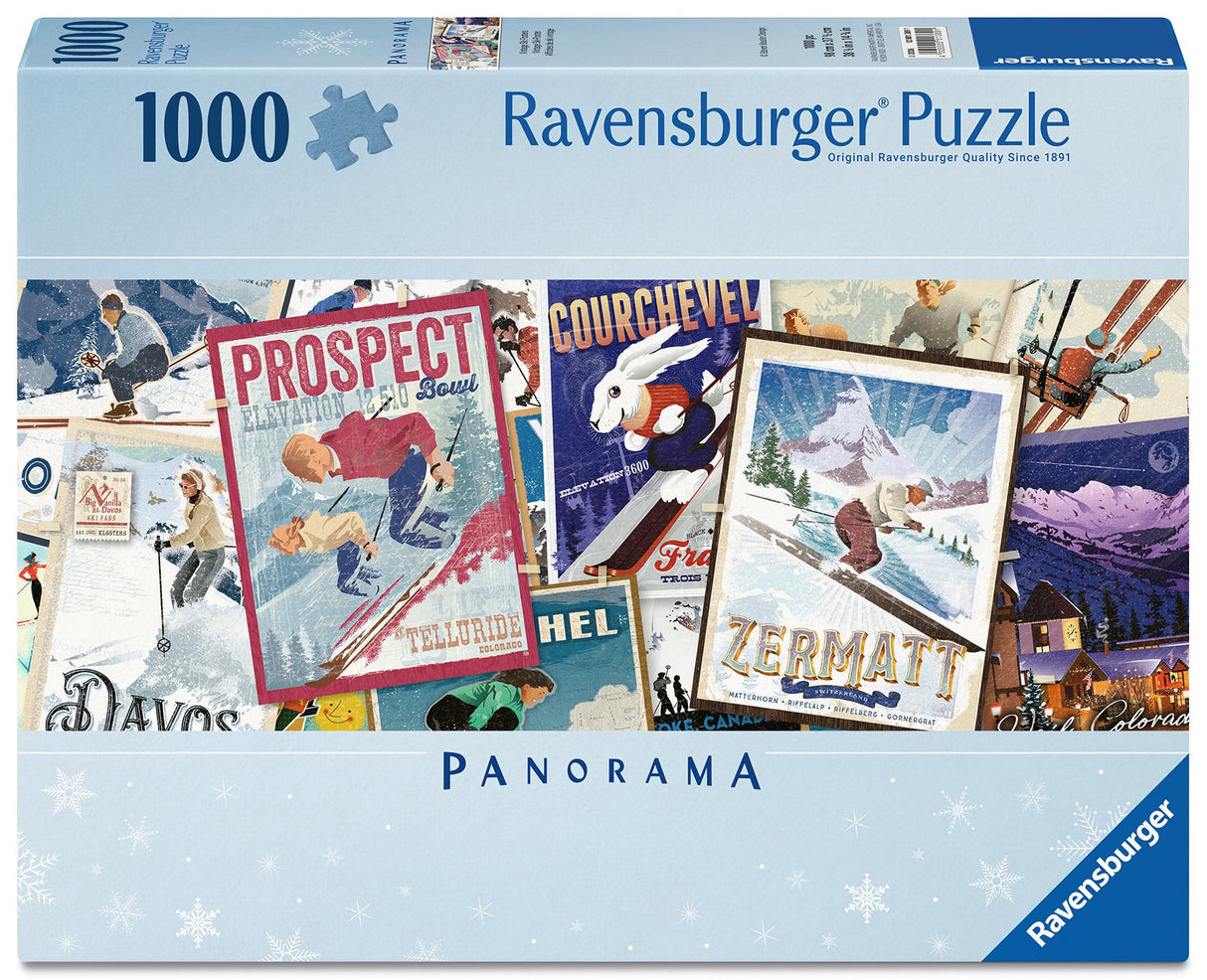 Ravensburger: Vintage Ski Posters Puzzle - 1000 Piece