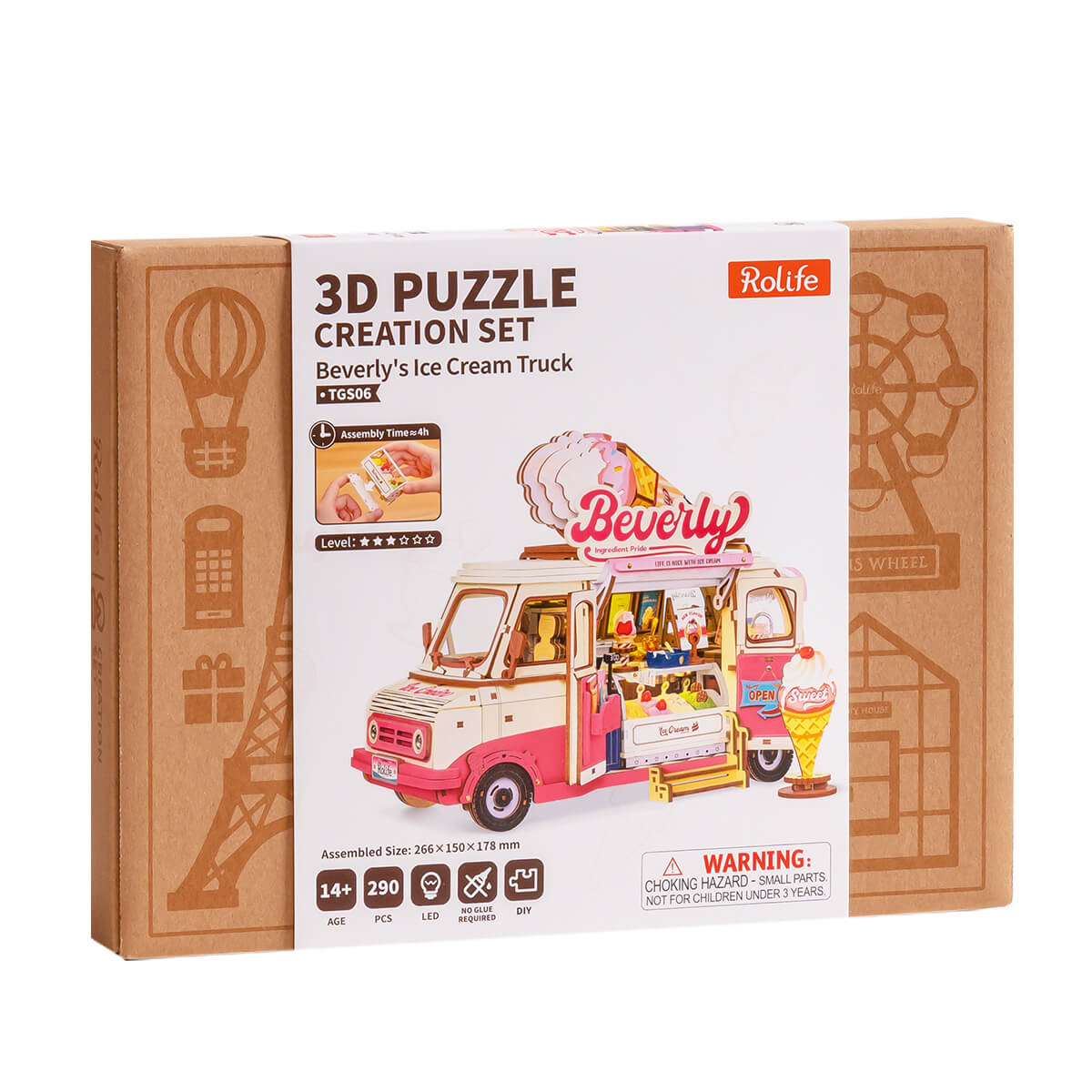 Rolife: Beverly's Ice Cream Truck DIY Miniature Puzzle
