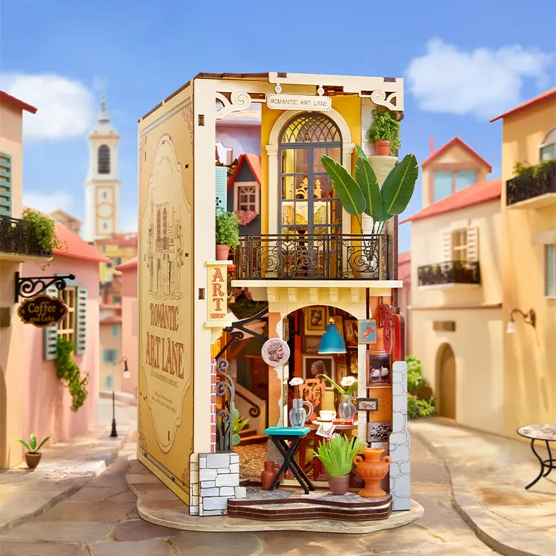 Rolife: Romantic Art Lane DIY Book Nook Puzzle Kit - (TGB20)