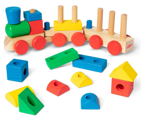 Melissa & Doug: Wooden Stacking Train