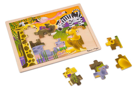 Melissa & Doug - African Plains Wooden Jigsaw Puzzle - 24 Piece