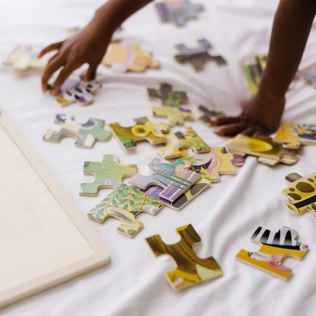 Melissa & Doug - African Plains Wooden Jigsaw Puzzle - 24 Piece