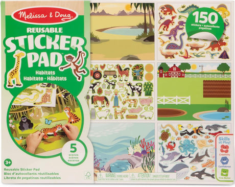 Melissa & Doug: Reusable Sticker Pad: Habitats