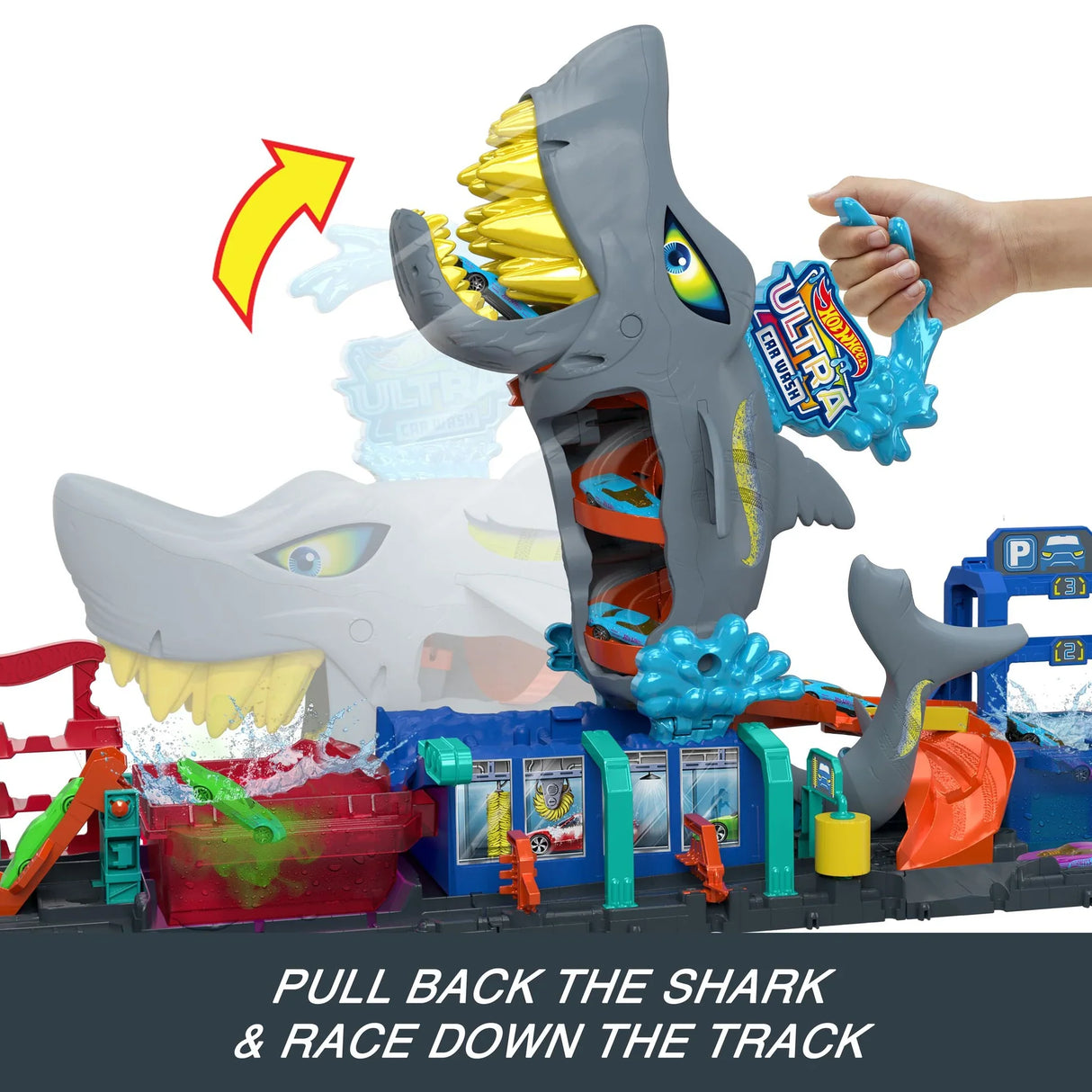 Hot Wheels: Ultra Shark Car Wash Playset