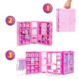 Barbie: Dream Closet Playset, Doll & Accessories
