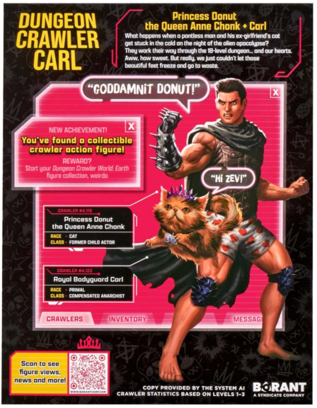 Dungeon Crawler Carl: Collectible Crawlers - Carl & Princess Donut Figure