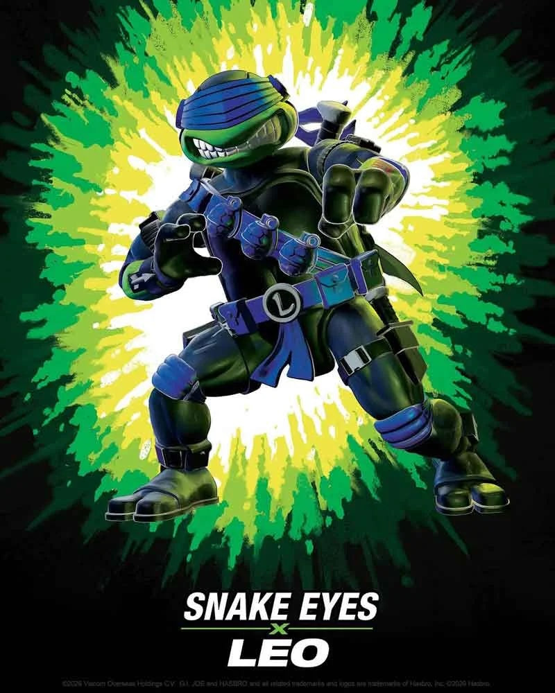 Teenage Mutant Ninja Turtles X G.I. Joe - Snake Eyes x Leo