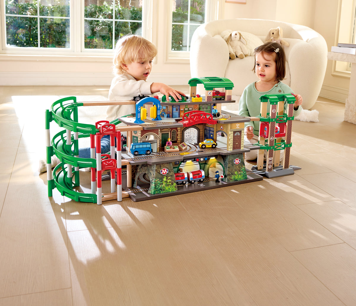 Hape: Multi-Level Railway City Set