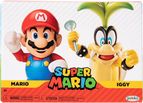 Nintendo: Super Mario & Iggy 4" Figure Set - 2 Pack