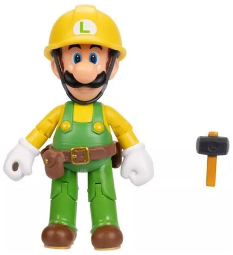 Nintendo: Super Mario 4" Figure - Builder Luigi