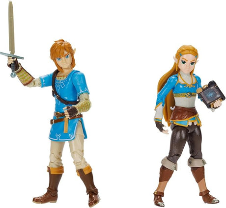 Nintendo: Link & Zelda - Breath of the Wild 4" Figure Set