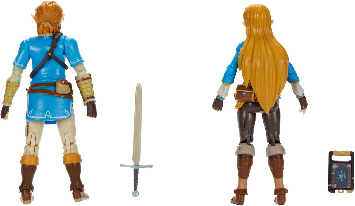 Nintendo: Link & Zelda - Breath of the Wild 4" Figure Set