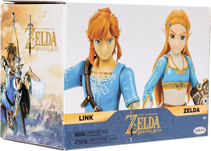 Nintendo: Link & Zelda - Breath of the Wild 4" Figure Set