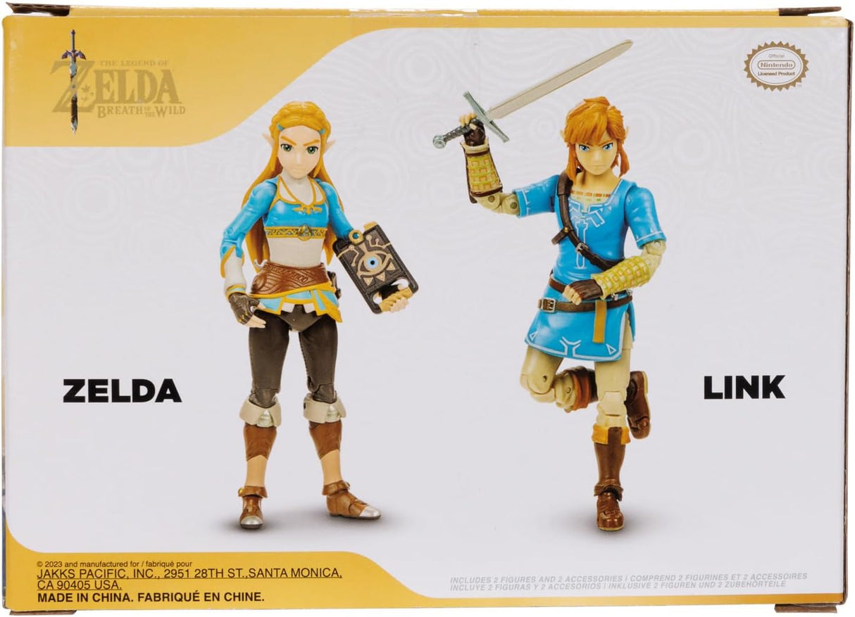 Nintendo: Link & Zelda - Breath of the Wild 4" Figure Set