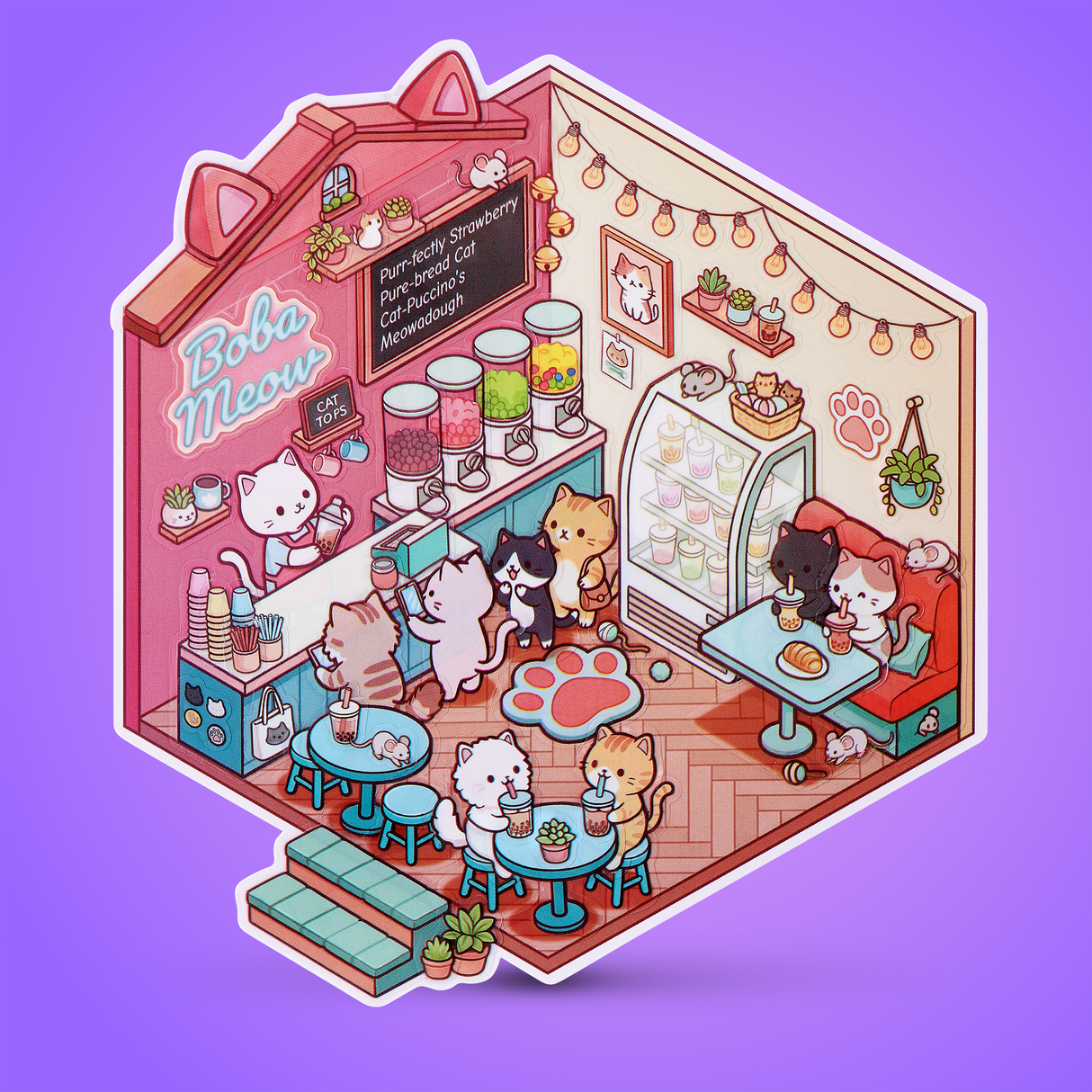 Sticker Therapy - Kawaii Kitties (Assorted Designs)