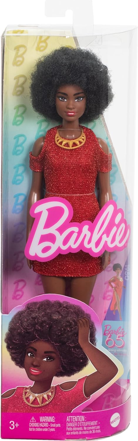Barbie: Fashion Doll - Red Sparkly Dress
