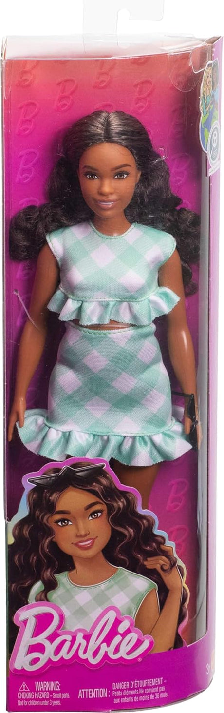 Barbie: Fashionista Doll - Green Gingham Dress