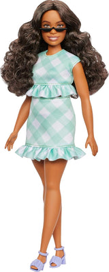 Barbie: Fashionista Doll - Green Gingham Dress