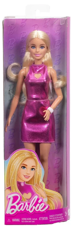 Barbie: Fashion Doll - Shiny Pink Dress