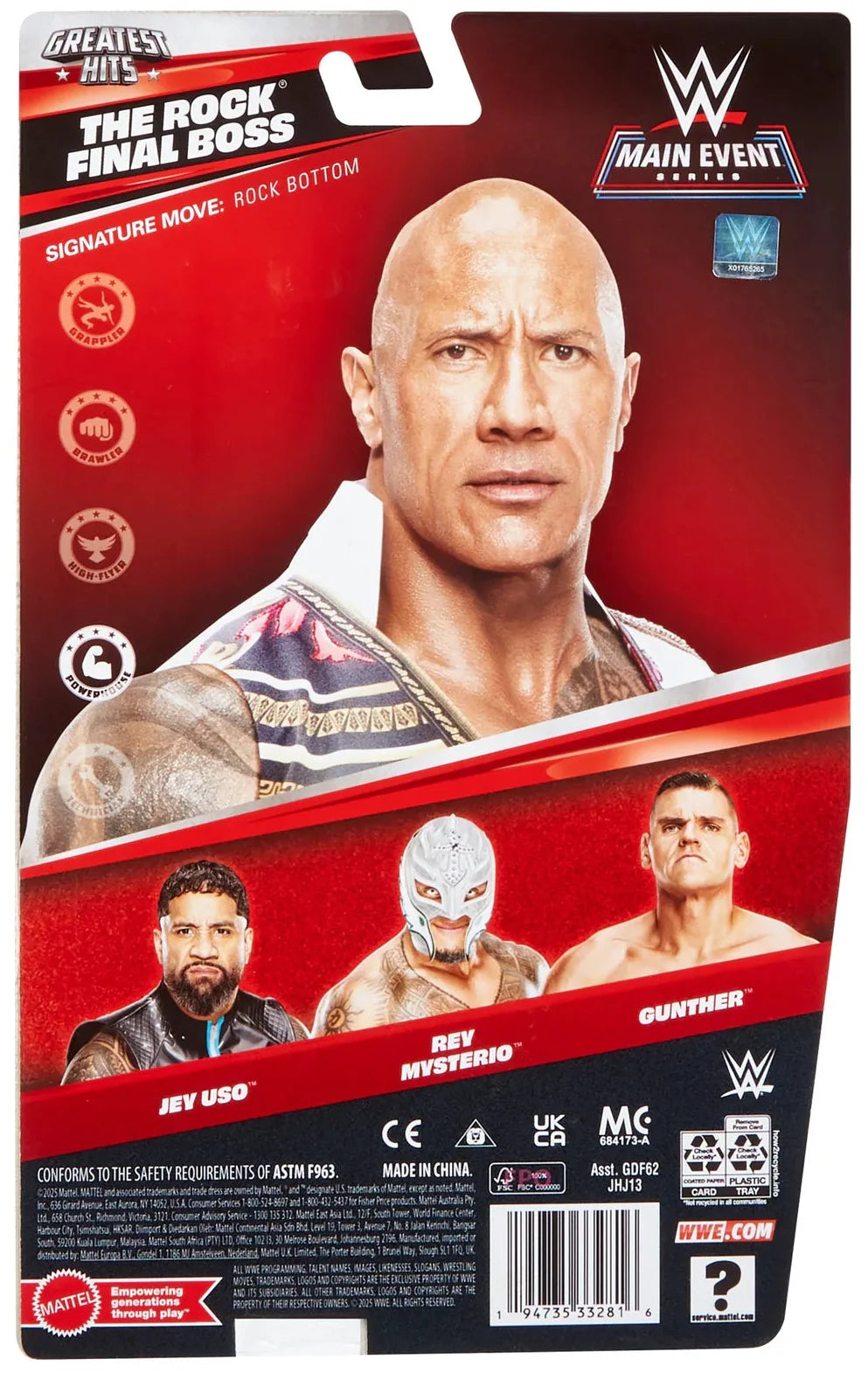 WWE: Greatest Hits Figure - 'The Rock' Final Boss