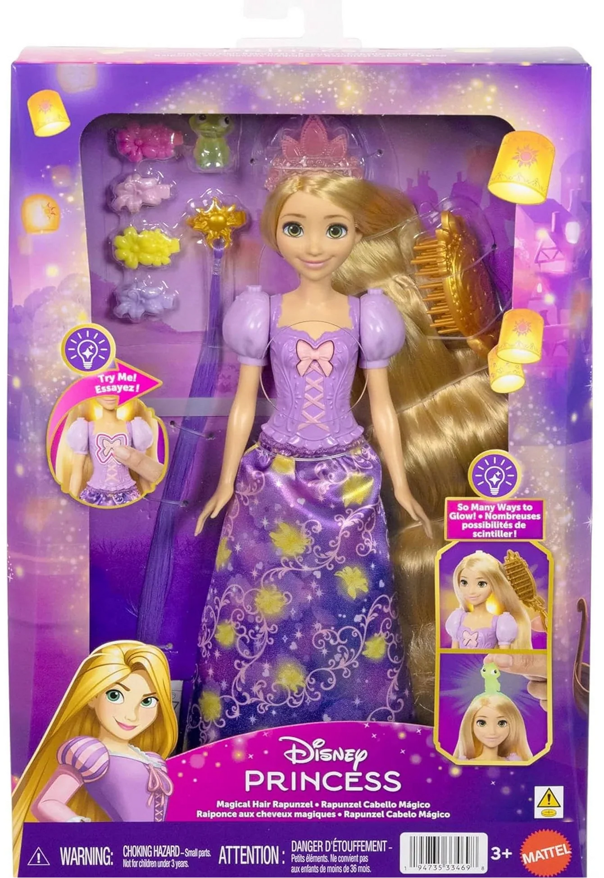 Disney Princess: Rapunzel Light-Up Hair Doll