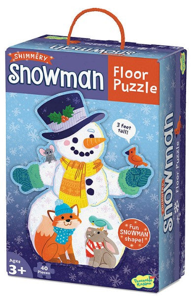 Peaceable Kingdom: Floor Puzzle Snowman 40 Pieces