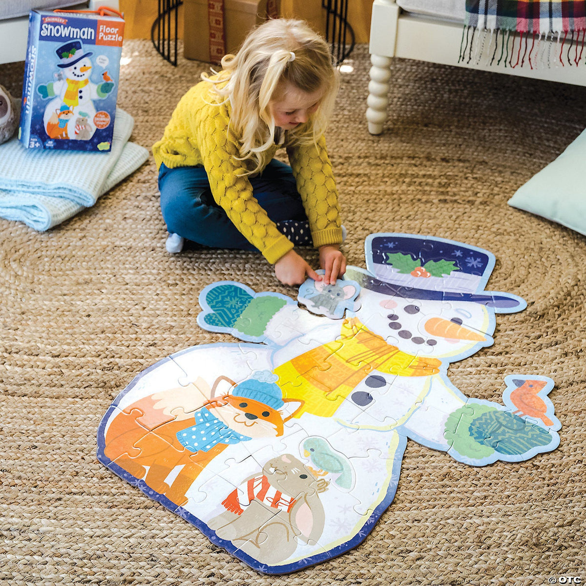 Peaceable Kingdom: Floor Puzzle Snowman 40 Pieces