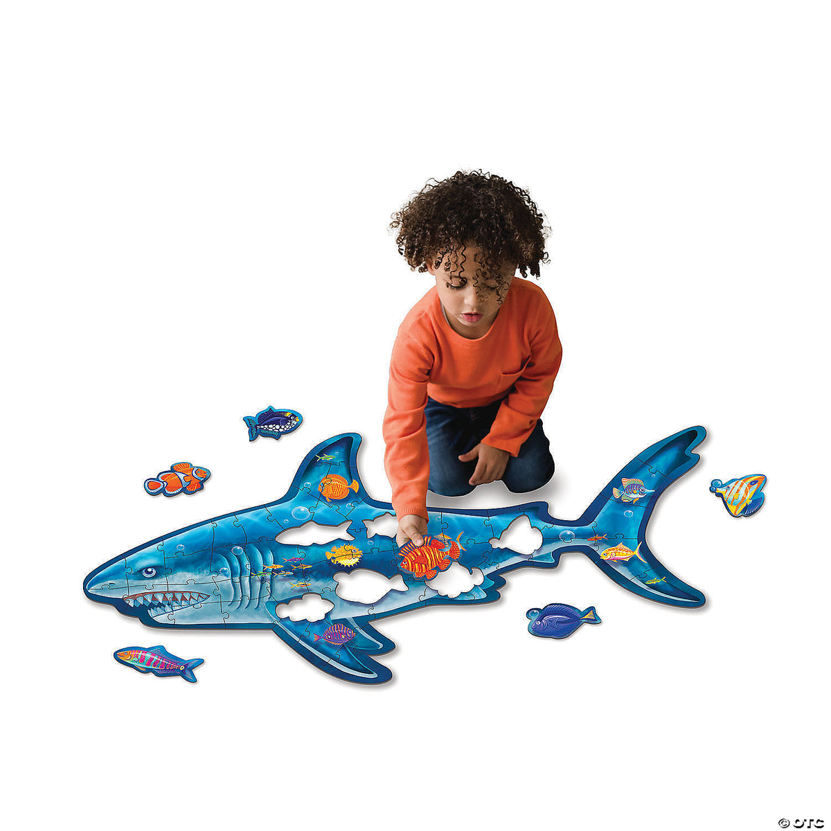 Peaceable Kingdom: Floor Puzzle Shark 53 Pieces