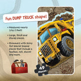 Peaceable Kingdom: Floor Puzzle Dump Truck 49 Pieces