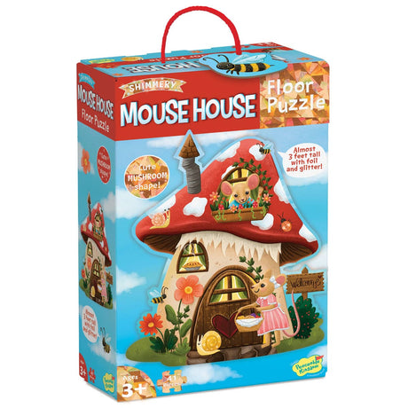 Peaceable Kingdom: Floor Puzzle Mouse House 41 Pieces
