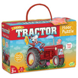 Peaceable Kingdom: Floor Puzzle Tractor 47 Pieces