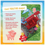 Peaceable Kingdom: Floor Puzzle Tractor 47 Pieces