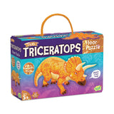 Peaceable Kingdom: Floor Puzzle Triceratops 52 Pieces