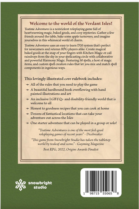 Teatime Adventures Role Playing Game Second Edition Core Rulebook